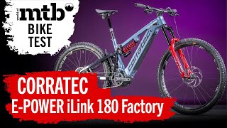 CORRATEC EPOWER iLink 180 Factory 2021 E Mountainbike Test I NEU I E Enduro MTB Review [upl. by Held]