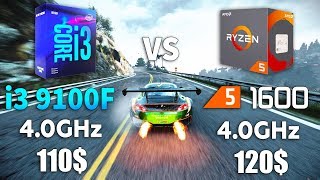 Ryzen 5 1600 vs Core i3 9100F Test in 10 Games [upl. by Pages]