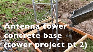 Antenna tower concrete base tower project part 2 [upl. by Namaan]