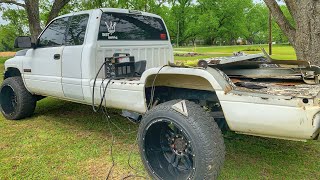 BADASS FLAT BED FROM ORIGINAL TRUCK BED [upl. by Nylesaj]