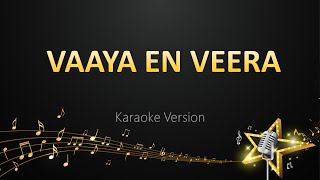 Vaaya En Veera  Leon James Karaoke Version [upl. by Esiouqrut]