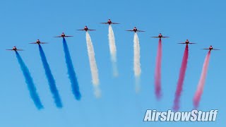 RAF Red Arrows North American Tour  St Louis Airshow 2019 [upl. by Zulch954]