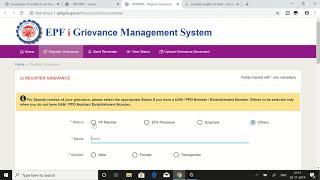 How to register grievance on EPFO portal [upl. by Baird285]