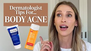 Body Acne or Folliculitis Dermatologist Tips amp Drugstore Skincare Products to Try  Dr Sam Ellis [upl. by Lerraj]