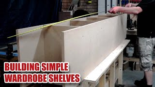 Installing Simple MDF Dressing Room Shelving amp Clothes Rails [upl. by Dian336]