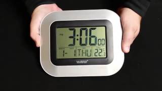 WT8005U Atomic Digital Wall Clock [upl. by Ancelin]