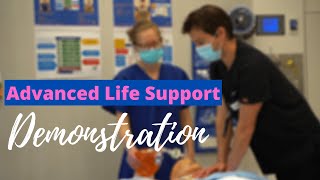 Advanced Life Support CPR Test Demonstration [upl. by Needan645]