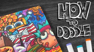 HOW TO DOODLE Cool tips😎 [upl. by Dannica]