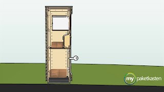 Paketbriefkasten Funktionsweise mit Zwischenklappe  Mypaketkasten [upl. by Neumeyer210]