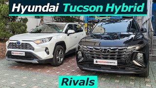 New 2022 Hyundai Tucson Hybrid vs Toyota RAV4 Hybrid quotPacked with Featuresquot [upl. by Eyaf]