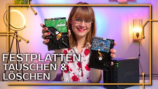 How to NASFestplatten tauschen amp Daten löschen  Tech like Vera [upl. by Hcra]