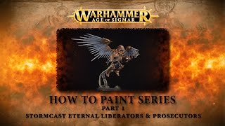 Warhammer Age of Sigmar How to paint Stormcast Liberators amp Prosecutors [upl. by Fauch]