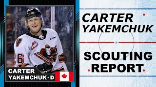 CARTER YAKEMCHUK Highlights  2024 NHL Draft [upl. by Graeme]