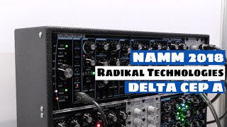 NAMM 2018 Radikal Technologies DELTA CEP A Paraphonic Synthesizer Eurorack [upl. by Jephum319]