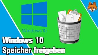 Windows 10 Speicherplatz freigeben und bereinigen  Anleitung 💻✅ [upl. by Leunas]