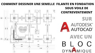 SEMELLE FILANTE EN FONDATION SOUS VOILE DE CONTREVENTEMENT [upl. by Bledsoe]