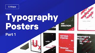 How To Use Type — Typography Posters Review amp Critique Part 1 [upl. by Isej10]