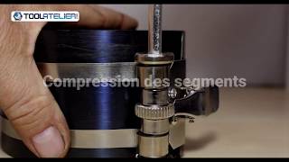 Compresseur de segments sur piston 80110 mm  TA00001  wwwtoolateliercom [upl. by Auhsej]