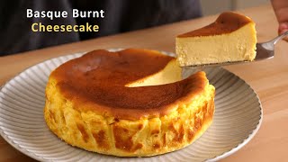 BASQUE BURNT CHEESECAKE RECIPE  Zero fail   CHUs Life [upl. by Konyn]