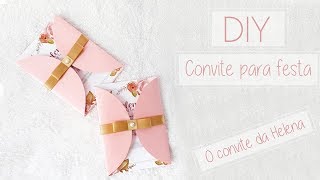 DIY Convite para festa  Jardim encantado [upl. by Roshan]