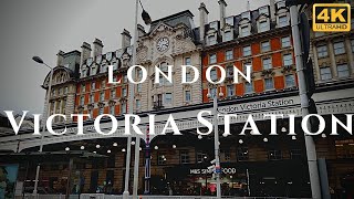 London Victoria Station Walk Through England 4K [upl. by Odlopoel]