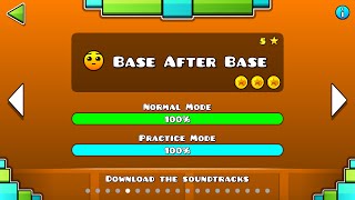 Geometry Dash  Base After Base All Coins [upl. by Tibold643]