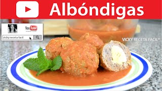 Cómo hacer ALBONDIGAS  Vicky Receta Facil [upl. by Alket]