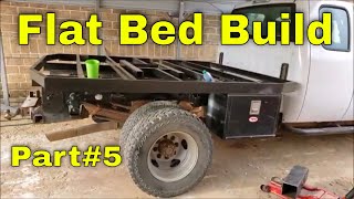 HOW TO BUILD A FLAT BED FOR A PICKUP TRUCK SILVERADO 3500HD PART 5 DIY FLATBED DUALLY TRUCK BED [upl. by Radmilla]