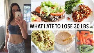 WHAT I ATE TO LOSE 30 LBS IN 12 WEEKS [upl. by Harelda]