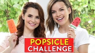 POPSICLE CHALLENGE w Ingrid Nilsen [upl. by Novy818]