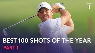 Best 100 Golf Shots Of The Year  Part 1 [upl. by Faxen]