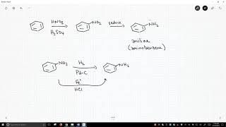 reduction of nitro groups to anilines [upl. by Eseilanna]