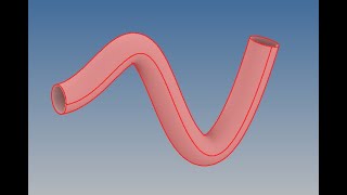 Tubazioni Rettiline Curve INVENTOR 2020 [upl. by Casmey955]