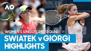 Iga Swiatek vs Camila Giorgi Match Highlights 2R  Australian Open 2021 [upl. by Macpherson]