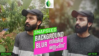 How to BLUR BACKGROUND with Snapseed in 3 steps  Snapseed Malayalam editing Tutorial New Tips [upl. by Amick]