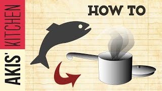 How to steam Fish without a steamer  Akis Petretzikis [upl. by Schwing]