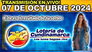 LOTERIA DE CUNDINAMARCA último sorteo del LUNES 07 de octubre de 2024 [upl. by Melvyn]