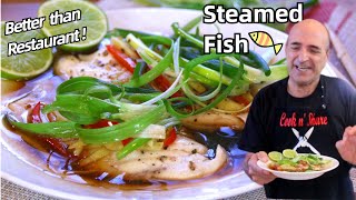 🐟 Restaurant Style Steamed Fish in 30 Minutes [upl. by Delmor]