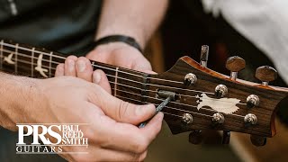 How To Make A Simple Truss Rod Adjustment  PRS Guitars [upl. by Nihcas]