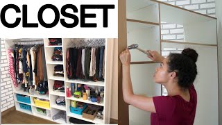 COMO FAZER SEU CLOSET  GUARDAROUPAS [upl. by Chadwick]