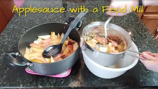 Homemade Applesauce with a Foley Food Mill [upl. by Adnalro]