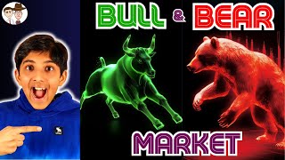 What are a Bull amp Bear Market A Simple Explanation for Kids and Beginners [upl. by Ettereve]