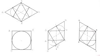 44Isometric View of a Circle  Four Centre Method [upl. by Matthew]