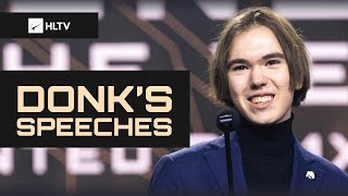 All donks speeches from HLTV Awards 2024 [upl. by Zzaj]