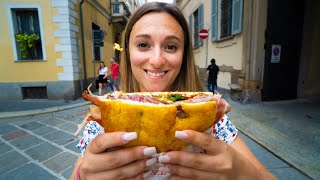 ITALIAN STREET FOOD in MILAN 🇮🇹 1 Panzerotti Panini and Tiramisu in Milano Italy [upl. by Hanae380]