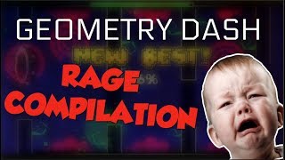 FUNNIEST RAGES IN GEOMETRY DASH 2 razing717 montage [upl. by Anead10]