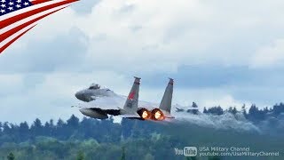 F15 Full Afterburner Takeoff amp Unrestricted Climb [upl. by Yngad237]