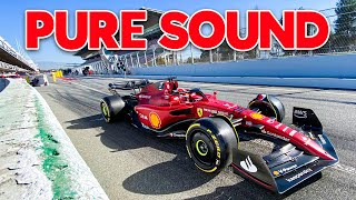 2022 F1 Pure Sound  F1 2022 Car Sound Pit Exit and Start Practice [upl. by Ivah]