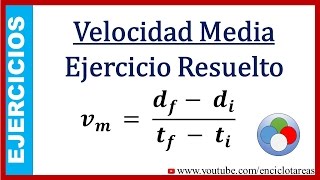 Ejercicio de Velocidad Media [upl. by Ainslee404]