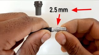 How to connect satellite LNB or coaxial cable to connectordish [upl. by Licec]